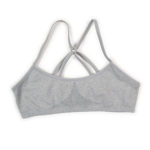 HANES girl's racerback grey unlined sports bra size L